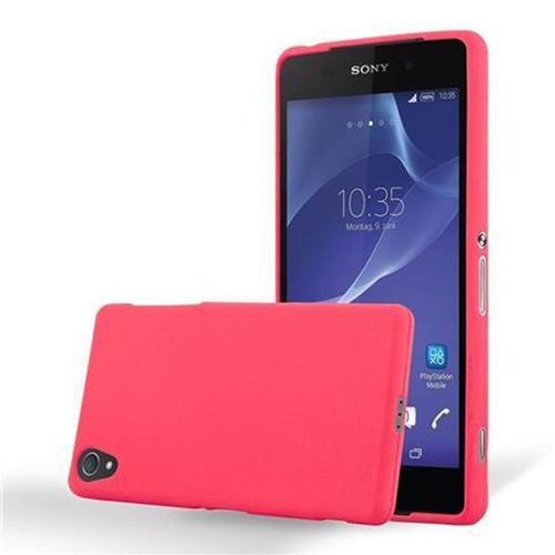 Cadorabo Housse Compatible Avec Sony Xperia Z2 En Frost Rouge - Étui De Protection En Silicone Tpu Flexible