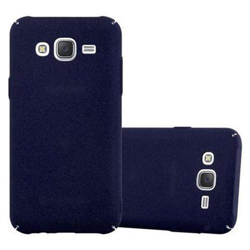 Cadorabo Housse Compatible Avec Samsung Galaxy J5 2015 En Frosty Bleu - Hard Case Étui De Protection À L'aspect Givré Contre Les Rayures Et Les Chocs