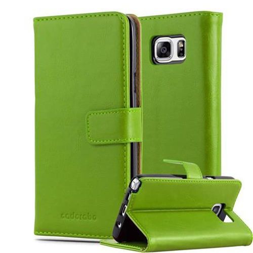 Cadorabo Housse Compatible Avec Samsung Galaxy Note 5 En Vert Prè - Étui De Protection Avec Fermeture Magnétique, Fonction De Support Et Compartiment Pour Carte