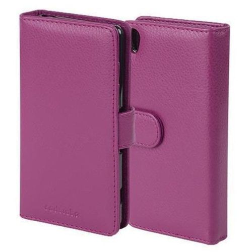 Cadorabo Housse Compatible Avec Sony Xperia X Performance En Orchidée Violets - Etui De Protection Avec Fermeture Magnétique Et 3 Emplacements Pour Cartes