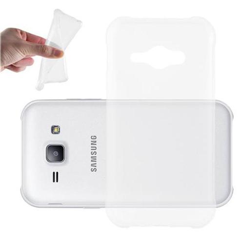 Cadorabo Housse Compatible Avec Samsung Galaxy J1 Ace En Entièrement Transparent - Étui De Protection En Silicone Tpu Flexible