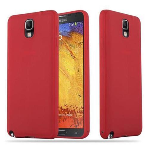 Cadorabo Housse Compatible Avec Samsung Galaxy Note 3 En Candy Rouge - Étui De Protection En Silicone Tpu Flexible