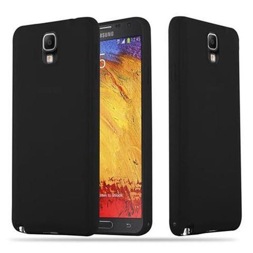 Cadorabo Housse Compatible Avec Samsung Galaxy Note 3 En Candy Noir - Étui De Protection En Silicone Tpu Flexible