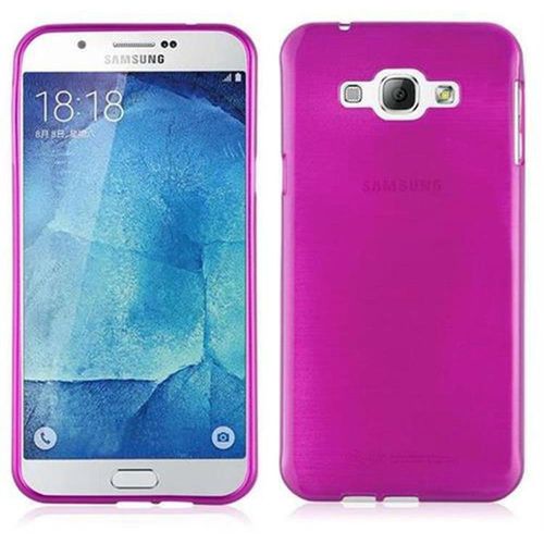 Cadorabo Housse Compatible Avec Samsung Galaxy A8 2015 En Rose - Étui De Protection En Silicone Tpu Flexible Au Design Brossé
