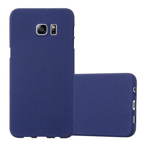 Cadorabo Housse Compatible Avec Samsung Galaxy S6 Edge Plus En Frost Bleu Foncé - Étui De Protection En Silicone Tpu Flexible