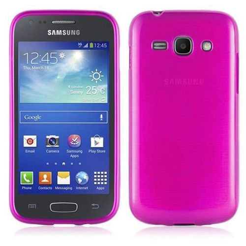 Cadorabo Housse Compatible Avec Samsung Galaxy Ace 3 En Rose - Étui De Protection En Silicone Tpu Flexible Au Design Brossé