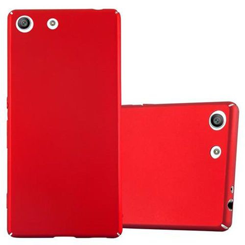 Coque Pour Sony Xperia M5 En Metallic Rouge Hard Case Housse De Protection Étui D'aspect Métallique Contre Les Rayures Et Les Chocs
