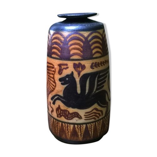 Poterie de ciboure vers 1920 multicolore