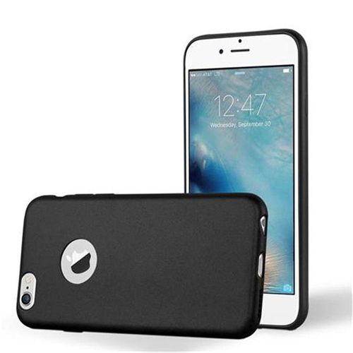 Cadorabo Housse Compatible Avec Apple Iphone 6 Plus / 6s Plus En Metallic Noir - Étui De Protection En Silicone Tpu Flexible