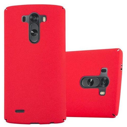 Cadorabo Housse Compatible Avec Lg G3 En Frosty Rouge - Hard Case Étui De Protection À L'aspect Givré Contre Les Rayures Et Les Chocs