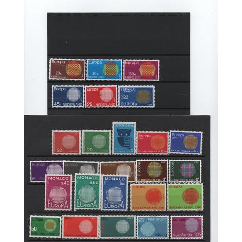 Timbres Europa 1970