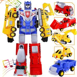 TEMI Camion Robot Enfants Jouets pour 3 4 5 6 7 ans Garçon - 5 Pack  Véhicules De Construction Véhicules De Construction Camion Transform Robot  Action Figure Construire Des Voitures Un Jouet pour 3-8 Ans :  : Jouets