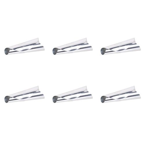 Paris Prix - Lot De 6 Stop Gouttes "Vins" 7cm Argent