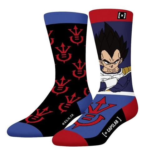 X1 Paires De Chaussettes Noir/Bleu Capslab Dragon Ball Z