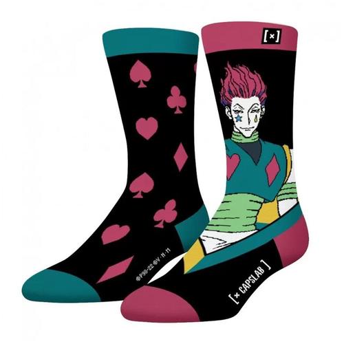 X1 Paires De Chaussettes Noir/Rose Capslab Hunter X Hunter