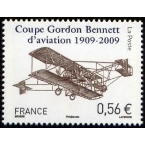 Timbre France 2009 Oblitéré Coupe Gordon Bennett D'aviation 1909-2009 0.56 Yt4376
