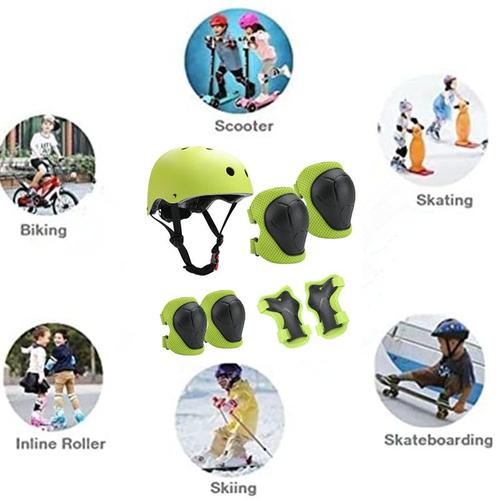 1 Set Enfant Adulte Patin à roulettes Équipement de protection Casque  Balance Voiture Patinage Ski Roller Protector Sports Casque Protecteurs Kit  Skateboard Vélo Équitation