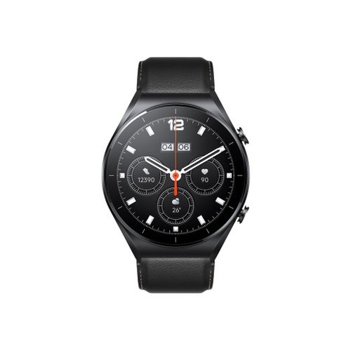 Xiaomi Watch S1 - 46 Mm - Noir - Montre Connectée Avec Bracelet - Cuir - Noir - Affichage 1.43" - Bluetooth, Wi-Fi, Nfc - 52 G
