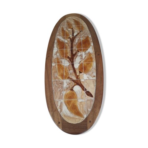 Table Basse Ovale Vintage Bois