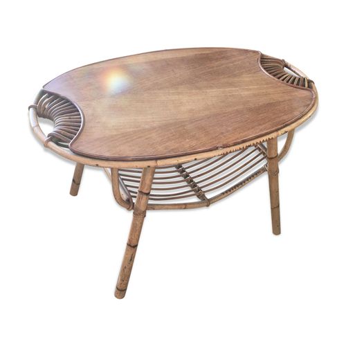 Table Basse Ovale  Bois