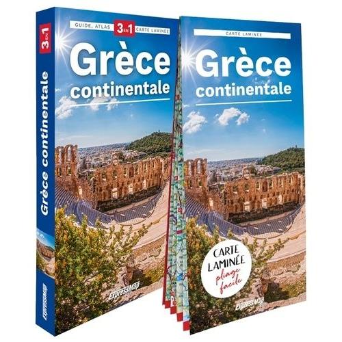 Grèce Continentale - Guide + Atlas + Carte Laminée 1/800 000