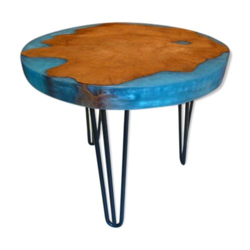 Table Basse Ovale Bois Amp Rsine Bois