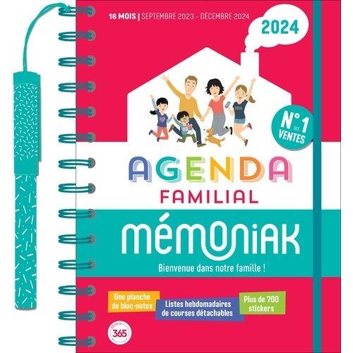 Mini frigobloc mensuel : calendrier d'organisation familiale (édition 2024)
