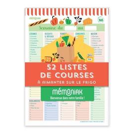 Planificateur de Menus : Planifiez vos repas et vos courses (52 semaines et  listes d'achats) (Paperback) 