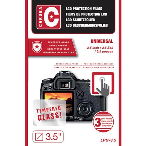 CARUBA Vitre de protection en verre pour écran 3.5' (2 ex)