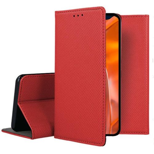 Housse Pour Samsung Galaxy S23 Plus 5g - Etui Coque Pochette Portefeuille + Verre Trempe - Rouge Magnet