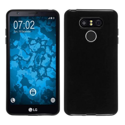 Coque Pour Lg G6 - Housse Etui Silicone Gel Fine + Verre Trempe - Noir