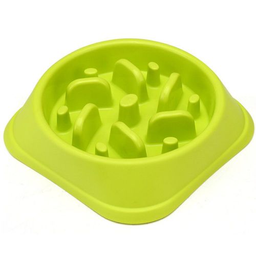 Pet Dog Slow Food Bowl Anti-Choke Bowl Fournitures Pour Animaux De Compagnie Gros Et Petits Chiens Perdez Du Poids Pour Aider À Digérer Pet Utensils Slow Eating Dog Bowl ?Vert