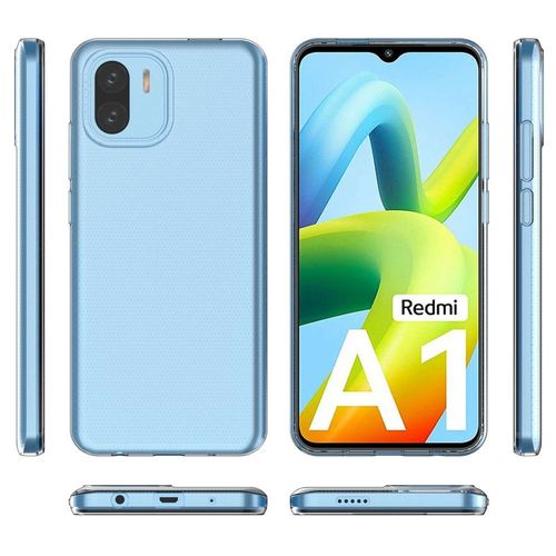 Coque Pour Xiaomi Redmi A1 / A1 Plus - Housse Etui Silicone Gel Fine + Verre Trempe - Transparent Tpu