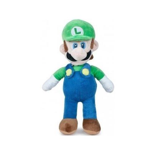 Grande Peluche Super Luigi 64 Cm - Plombier Pour Mario - Set Doudou Xl Classique Enfant Et 1 Carte Offerte