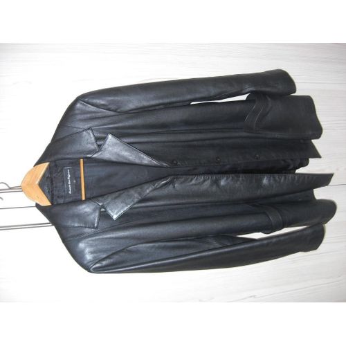 Veste 3/4 En Cuir D'agneau ''centrale Cuir Diffusion