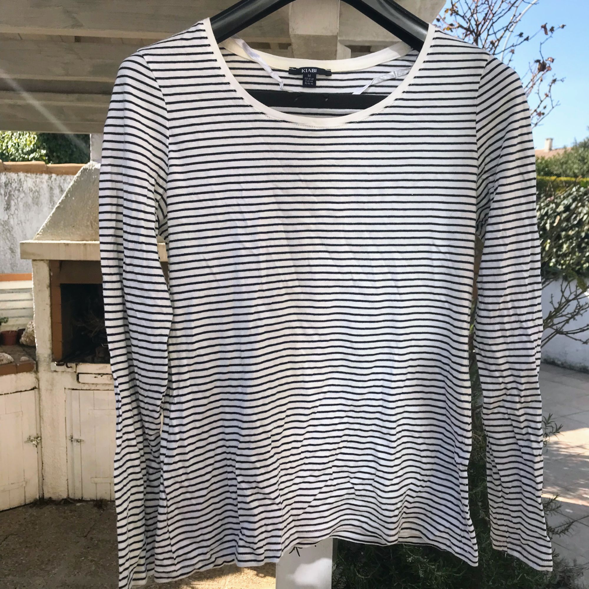 Tee Shirt Manches Longues " Marinière " Taille M