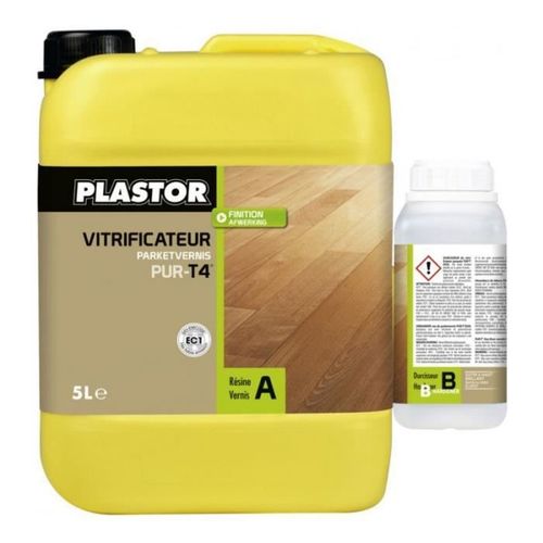PLASTOR - Vitrificateur Duo Pur-T4 Extra-Mat 5L