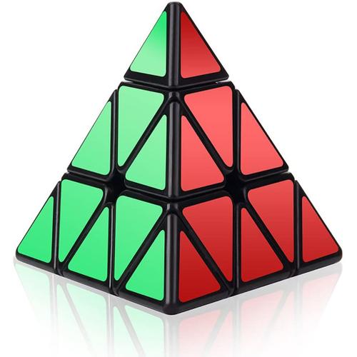 Pyramid Rubiks Cube 3x3x3 Pyramid Special Competition Ultra Fast Edition Autocollant Lisse Super Durable Avec Des Couleurs Vives Facile À Faire Pivoter