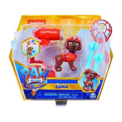 Coffret Pat Patrouille The Movie Chien Zuma Avec Son Et Sac A Dos Transformable - Set Figurine Animaux Et 1 Carte Animal - Nouveaute