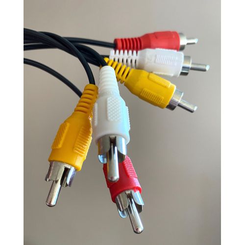 Câble Cinch-RCA Composite AV [3x Cinch-RCA mâle - 3x Cinch-RCA mâle] 1.40 m noir