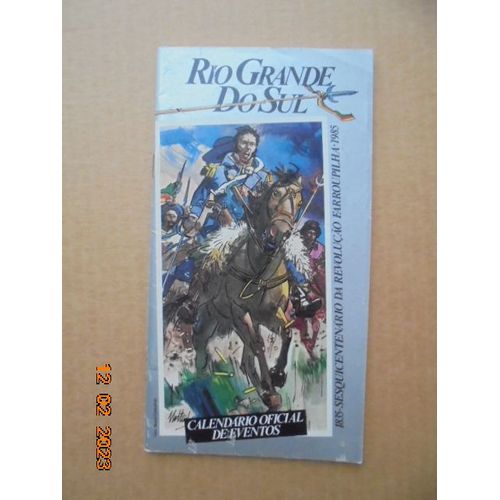Rio Grande Do Sul: Calendario Oficial De Eventos 1985