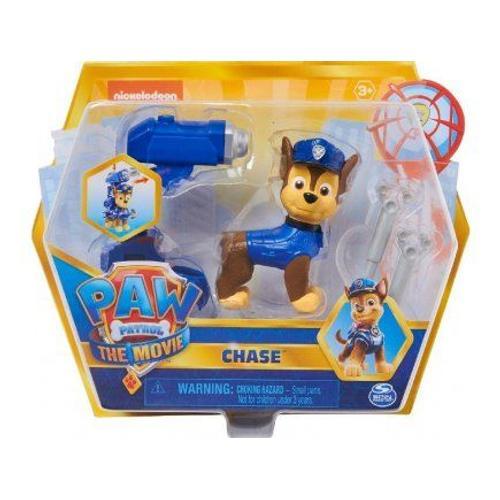 Coffret Pat Patrouille The Movie Chien Chase Avec Son Et Sac A Dos Transformable - Set Figurine Animaux Et 1 Carte Animal - Nouveaute