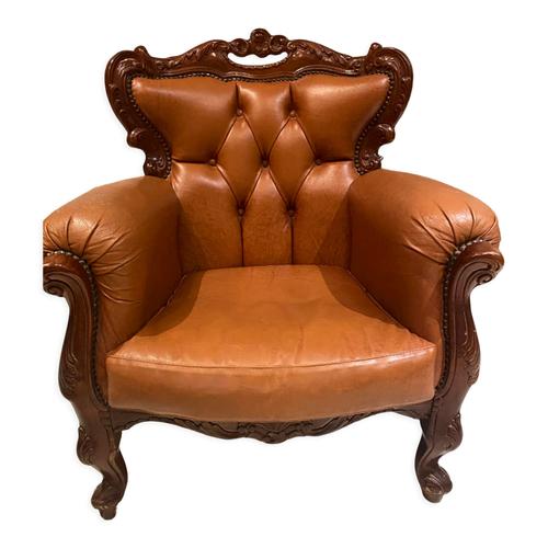 Fauteuil Baroque Marron