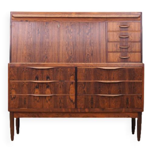 Secrtaire En Palissandre Design Danois Annes 1960 Designer Erling Torvits Marron