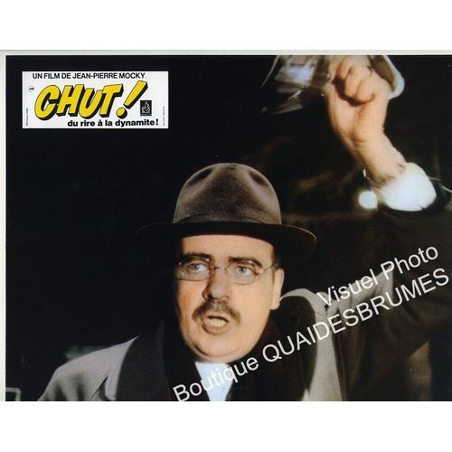 Chut! (Du Rire À La Dynamite) : Jeux A+B De 16 Photos D'exploitation Cinématographique - Format 22,5x28,5 Cm - De Jean-Pierre Mocky Avec Jacques Dufilho, Michael Lonsdale, Philippe Castelli - 1972
