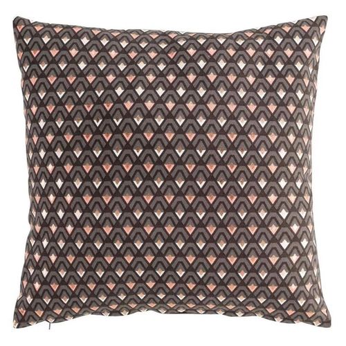 Coussin Déco Imprimé "Berlioz" 45x45cm Naturel