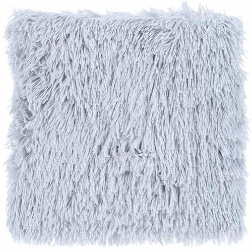 Coussin Imitation Fourrure "Long" 45x45cm Gris