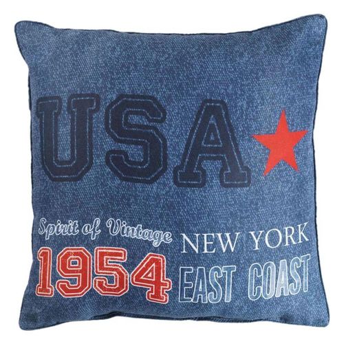 Coussin Déco "East Coast" 40x40cm Bleu