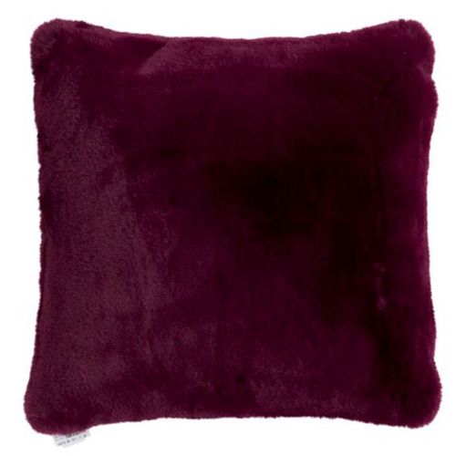 Paris Prix - Coussin Imitation Fourrure "Cutie" 45x45cm Violet