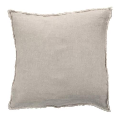 Paris Prix - Coussin Déco Carré "Faded" 45x45cm Gris Clair